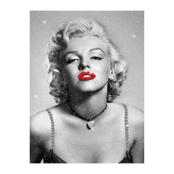 Diamond Dust Glitter 'Marilyn' Canvas